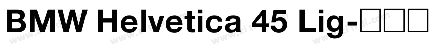 BMW Helvetica 45 Lig字体转换